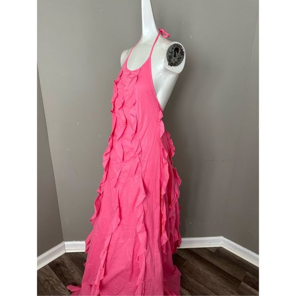 Staud Marika Ruffled Halter Gown - Picture 9 of 10